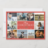 Frohe Weihnachten Foto Collage (Vorderseite)