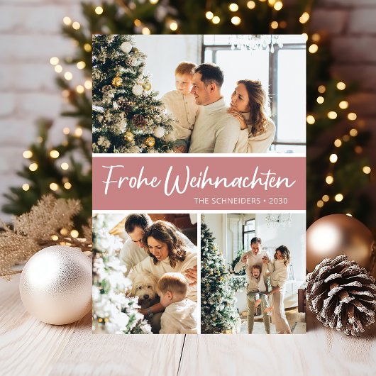 Frohe Weihnachten Foto Collage