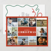 Frohe Weihnachten Foto Collage  (Vorne/Hinten)