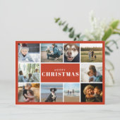 Frohe Weihnachten Foto Collage  (Stehend Vorderseite)