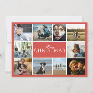 Frohe Weihnachten Foto-Collage-Urlaubskarte 