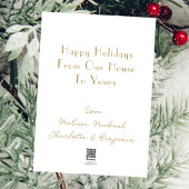 Frohe Weihnachten Foto der White & Gold Familie