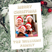 Frohe Weihnachten Foto der White & Gold Familie