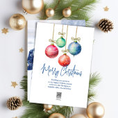 Frohe Weihnachten Foto Einfache Wasserfarben Ornam