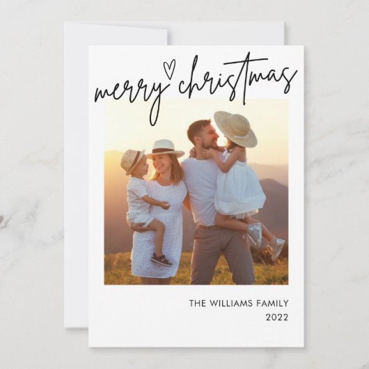 Frohe Weihnachten Foto Einsteck Weihnachtskarten (Vorderseite)
