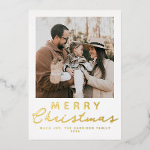 Frohe Weihnachten Foto Elegante moderne Folie