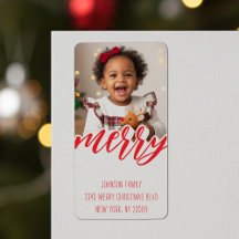 Frohe Weihnachten Foto Feiertagsadresse