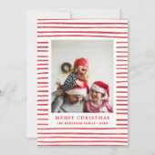 Frohe Weihnachten. Foto Feiertagskarte (Vorderseite)