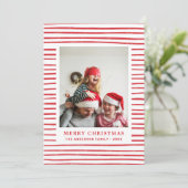 Frohe Weihnachten. Foto Feiertagskarte (Stehend Vorderseite)