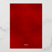 Frohe Weihnachten! Foto Folien Feiertagskarte (Rückseite)