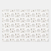 Frohe Weihnachten Foto Geschenkpapier Set (Vorderseite 2)