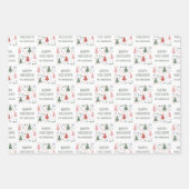 Frohe Weihnachten Foto Geschenkpapier Set (Vorderseite 2)