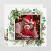 Frohe Weihnachten Foto Grünfläche Platz (Vorne/Hinten)