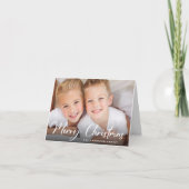 Frohe Weihnachten Foto Ihre Kinder Zeichnungen (Vorderseite)