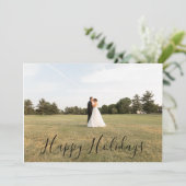 Frohe Weihnachten Foto Karte (Stehend Vorderseite)