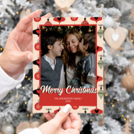 Frohe Weihnachten Foto Mitte des Jahrhunderts Mode