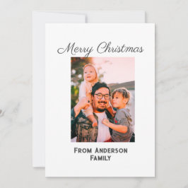 Frohe Weihnachten Foto moderne Liebe einfache Fami Einladung