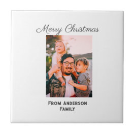 Frohe Weihnachten Foto moderne Liebe einfache Fami Fliese