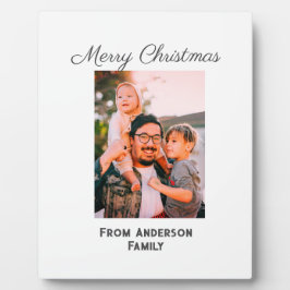 Frohe Weihnachten Foto moderne Liebe einfache Fami Fotoplatte