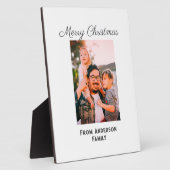 Frohe Weihnachten Foto moderne Liebe einfache Fami Fotoplatte (Seite)