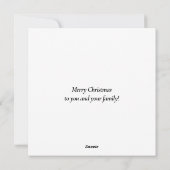 Frohe Weihnachten Foto Modernes White Bokeh hinzuf (Rückseite)