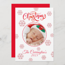 Frohe Weihnachten Foto Rotes Kariertes Schneeflock