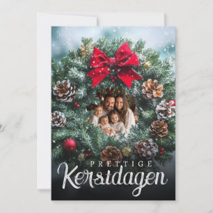 Frohe Weihnachten Foto Weihnachtskranz Tannenzapfe
