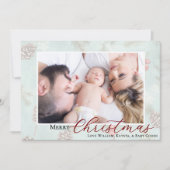 Frohe Weihnachten Foto Winter Grüne (Vorderseite)