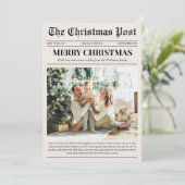 Frohe Weihnachten Foto Zeitung (Stehend Vorderseite)