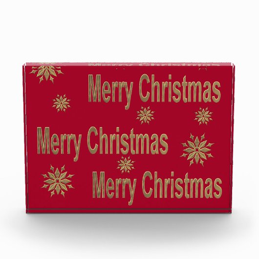 Frohe Weihnachten Fotoblock (Vorderseite)