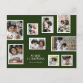 Frohe Weihnachten | FotoCollage | Classic Green (Vorderseite)
