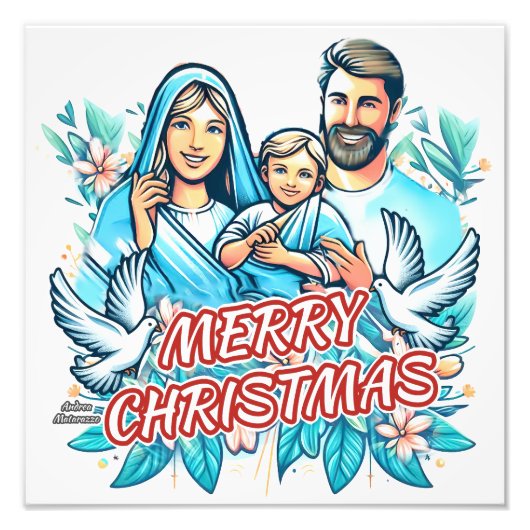 Frohe Weihnachten Fotodruck (Vorne)