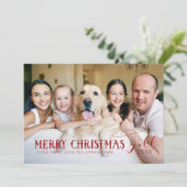 Frohe Weihnachten - Fotokarte (Stehend Vorderseite)