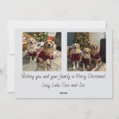 Frohe Weihnachten Fotokarte Skript (Rückseite)