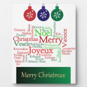 Frohe Weihnachten Fotoplatte (Vorderseite)