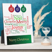 Frohe Weihnachten Fotoplatte (Seite)