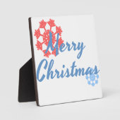 Frohe Weihnachten Fotoplatte (Vorderseite)