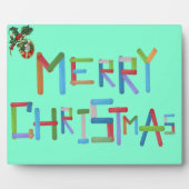 Frohe Weihnachten Fotoplatte (Vorderseite)