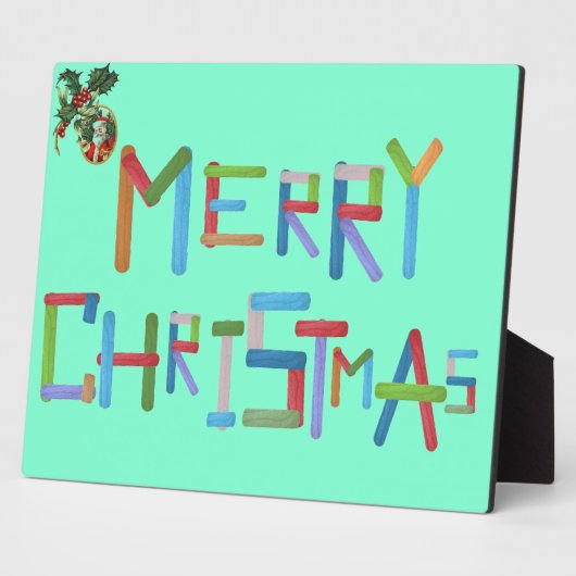 Frohe Weihnachten Fotoplatte (Seite)