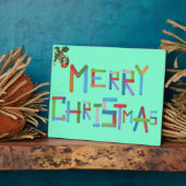 Frohe Weihnachten Fotoplatte (Seite)
