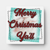 Frohe Weihnachten Fotoplatte (Vorderseite)