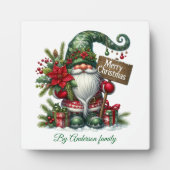 Frohe Weihnachten Fotoplatte (Vorderseite)