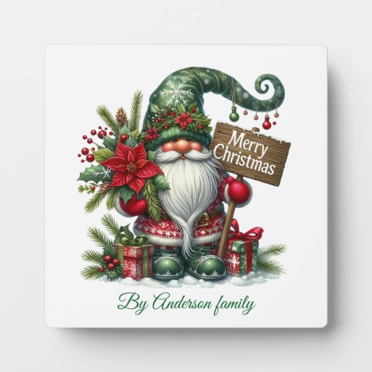 Frohe Weihnachten Fotoplatte (Vorderseite)