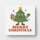 Frohe Weihnachten Fotoplatte (Vorderseite)