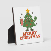 Frohe Weihnachten Fotoplatte (Vorderseite)