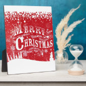 Frohe Weihnachten Fotoplatte (Seite)