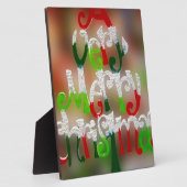 Frohe Weihnachten Fotoplatte (Seite)