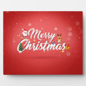Frohe Weihnachten Fotoplatte (Vorderseite)