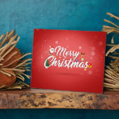 Frohe Weihnachten Fotoplatte (Seite)