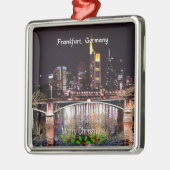 Frohe Weihnachten, Frankfurt, Deutschland Ornament Aus Metall (Links)